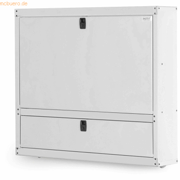 4016032460886 - DN-39009 PC-Schrank (B x H x T) 150 x 650 x 750 mm Lichtgrau (RAL 7035)