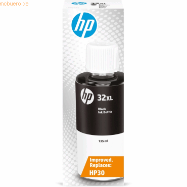 Hewlett Packard HP Tintenflasche Nr. 32 1VV24AE Schwarz (135 ml, ca. 6