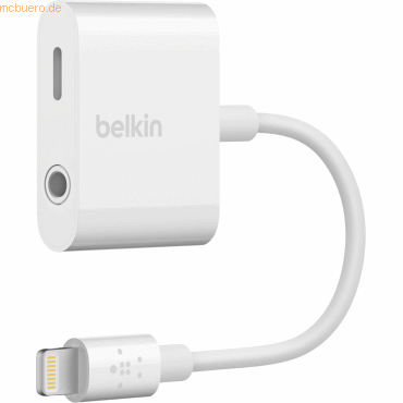 Belkin Belkin RockStar 3,5mm Audio + Lightning Adapter, Weiß