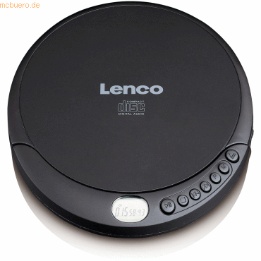 Lenco Lenco CD-010 CD Player/Discman mit Ladefunktion (Schwarz)