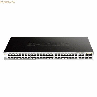 0790069467790 - D-Link DGS 1210-52 - Switch - 48 x 10 100 1000 + 4 x Gigabit SFP - Desktop an Rack montierbar - AC 100 230 V