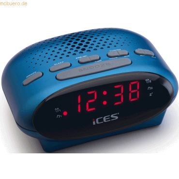 Lenco Lenco ICR-210 FM-Uhrenradio & Radiowecker (Blau)