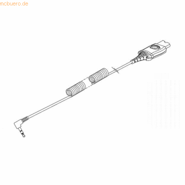 0197497572193 - 0 Headsetadapter Mini-Stecker männlich zu Quick Disconnect männlich 0197497572193 - 0 Headsetadapter Mini-Stecker männlich zu Quick Disconnect männlich