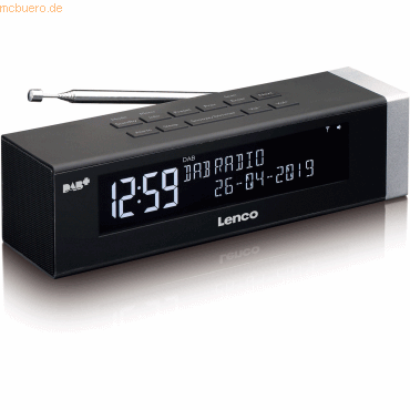 Lenco Lenco CR-630 DAB Digitalradio mit UKW Tuner (Schwarz)