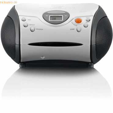 Lenco Lenco SCD-24 Stereo UKW-Radio mit CD-Player (Weiß/Schwarz)