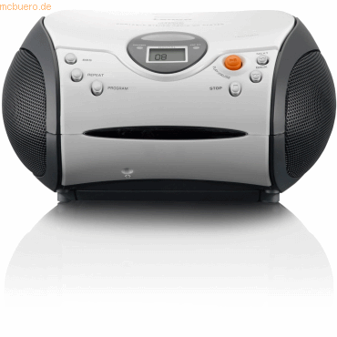 Lenco LENCO SCD-24 Stereo UKW-Radio mit CD-Player, weiß/schwarz