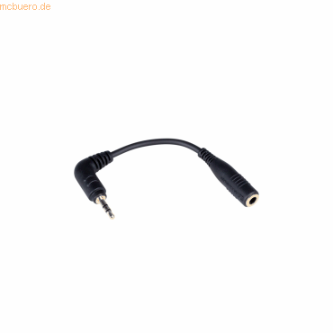 4044155203981 - EPOS | SENNHEISER Adapterkabel 35 mm auf 25 mm - Headsetadapter - Stereo Mikro-Stecker männlich zu 4-poliger Mini-Stecker weiblich - 4 cm - für Sennheiser SP 20 SP 20 ML