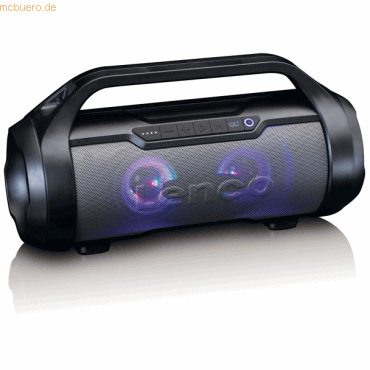 Lenco Lenco SPR-070BK Boombox mit PLL FM-Radio, USB, SD, Licht