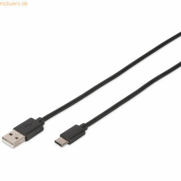 Assmann DIGITUS USB Anschlusskabel Type-C - Type-A St/St, 1,8m