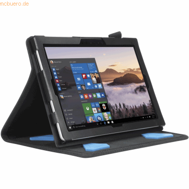 3700992512761 - Mobilis ACTIV - Flip-Hülle für Tablet - Schwarz - für Microsoft Surface Go