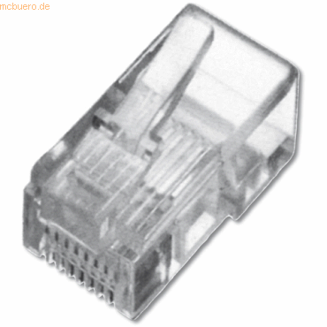 Assmann DIGITUS Modularstecker, für Flachbandkabel, 6P6C