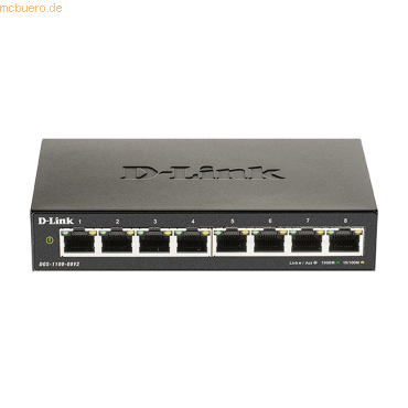 D-Link D-Link DGS-1100-08V2 8-Port Gigabit Smart Switch