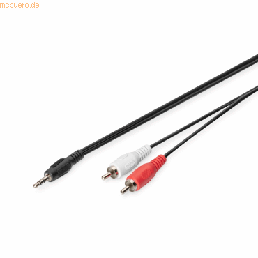 4016032384021 - DB-510300-025-S Klinke   Cinch Audio Anschlusskabel [1x Klinkenstecker 35 mm - 2x Cinch-Ste