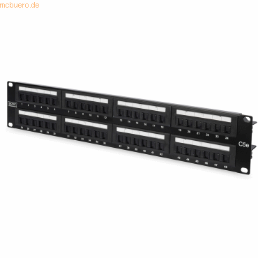 4016032241478 - DN-91548U 48 Port Netzwerk-Patchpanel 483 mm (19) CAT 5e 2 HE Schwarz 4016032241478 - DN-91548U 48 Port Netzwerk-Patchpanel 483 mm (19) CAT 5e 2 HE Schwarz
