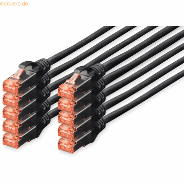 4016032441687 - DK-1644-020-BL-10 RJ45 Netzwerkkabel Patchkabel CAT 6 S FTP 200 m Schwarz Folienschirm Gesamtschirm Geschirmt Halogenfrei Simplex doppelt