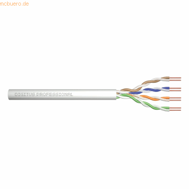 4016032317197 - Patch Netzwerk Installation Verlegekabel Ethernet Cat6 305m u-utp Twisted Pair (ACU-4611-305) - Digitus