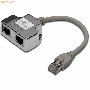 4016032267164 - ASSMANN DIGITUS CAT 5e Patchkabel-Adapter 2x CAT 5e geschirmt 019m DN-93904