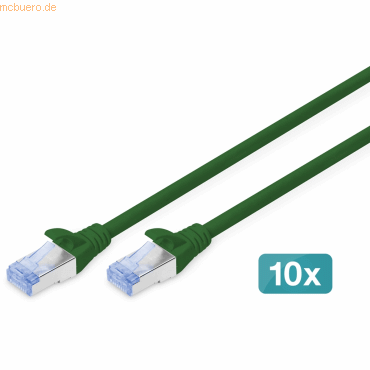 4016032470441 - DIGITUS 10er CAT 5e SF UTP Patchkabel 5m grün