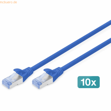 4016032470175 - DIGITUS 10er CAT 5e SF UTP Patchkabel 1m grau