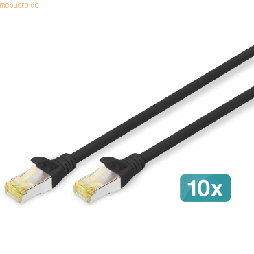 4016032469230 - DK-1644-A-030-BL-10 RJ45 Netzwerkkabel Patchkabel CAT 6a S FTP 300 m Schwarz 1 St