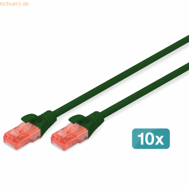 4016032470724 - DIGITUS 10er CAT 6 U UTP Patchkabel 05m grün