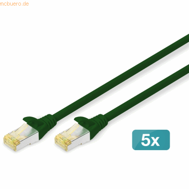 4016032469391 - DK-1644-A-100-G-5 RJ45 Netzwerkkabel Patchkabel CAT 6a S FTP 1000 m Grün 1 St