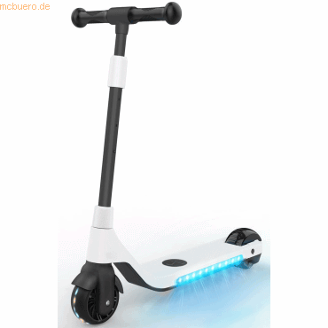 5706751052682 - DENVER Kinder-Kickscooter mit Elektromotor mit LED-Beleuchtung weiß versch Farben