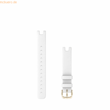 0753759266561 - Wechselarmband Lily 14mm ital Leder Weiss Hellgold 0753759266561 - Wechselarmband Lily 14mm ital Leder Weiss Hellgold