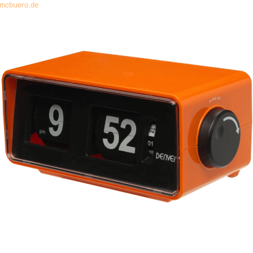5706751043130 - Retro-Uhrenradio - FM-Radio - Retro-Flip von Figuren - CR425 - Orange 5706751043130 - Retro-Uhrenradio - FM-Radio - Retro-Flip von Figuren - CR425 - Orange