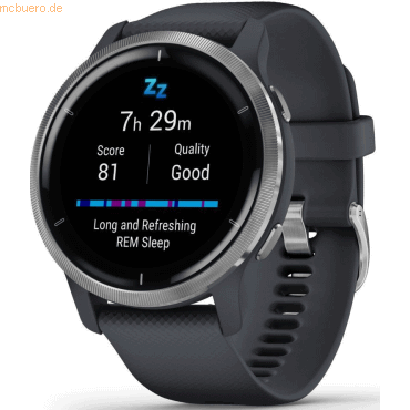 0753759271817 - Smartwatch GARMIN Venu 2 Smartwatches grau Fitness-Tracker 25 vorinstallierten Sport-Apps