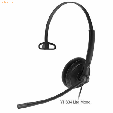 6938818307315 - YHS34 Lite Mono - Headset - On-Ear - kabelgebunden - Quick Disconnect - Schwarz