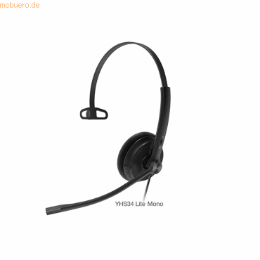 6938818307315 - YHS34 Lite Mono - Headset - On-Ear - kabelgebunden - Quick Disconnect - Schwarz