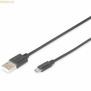Assmann DIGITUS USB 2.0 Anschlusskabel, Typ A - micro B St/St, 1.0m