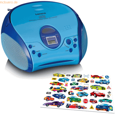Lenco LENCO Boombox mit CD player, FM radio und Stickern