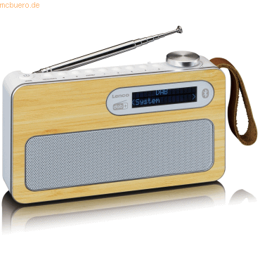 Lenco LENCO PDR-040 tragbares DAB+ Radio - Bluetooth 5.0, weiß