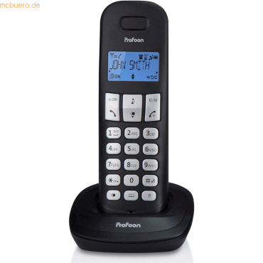 PROFOON PROFOON PDX-1130 - DECT-Telefon mit 3 Mobilteilen, schwarz