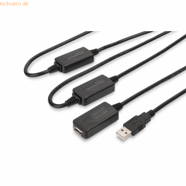 Assmann DIGITUS USB 2.0 Repeater Kabel USB A male / A female, 25 m
