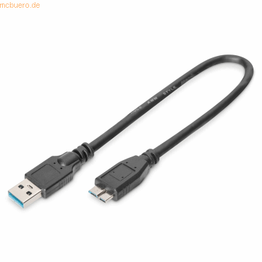 4016032325574 - ASSMANN DIGITUS USB 30 Anschlusskabel USB A - Micro USB BSt St025m AK-300117-003-S