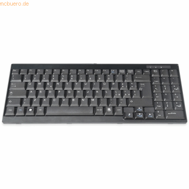 4016032356097 - DIGITUS DS-72000IT - keyboard - QWERTY - Italian - black Input Device - Tastaturen - Italienisch - Schwarz