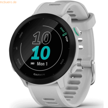 0753759279646 - Forerunner 55 - Weiß - Sportuhr mit Band - Silikon - weiß - Anzeige 263 cm (104) - Bluetooth ANT+ - 37 g