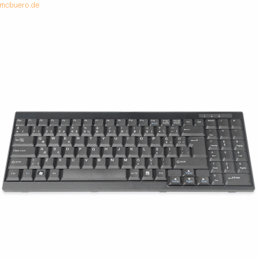 4016032356363 - DIGITUS DS-72000TR - keyboard - QWERTY - Turkish - black Input Device - Tastaturen - Türkisch - Schwarz