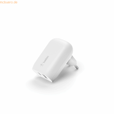 Belkin Belkin 37W Dual Wall Charger PPS, 25W USB-C, 12W USB-A, weiß