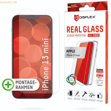 4028778114138 - DISPLEX Real Glass + Case Set für Apple iPhone 13 mini