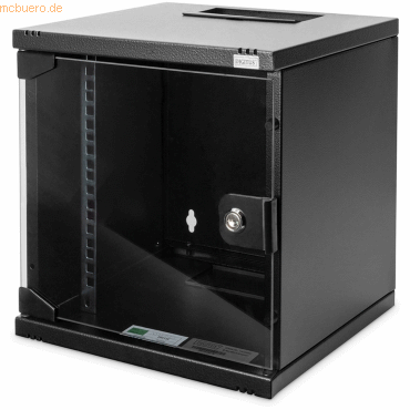 4016032477495 - DN-10-SET-1-B 10 Zoll Netzwerkschrank 6 HE Schwarz (RAL 9005) Schwarz