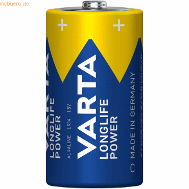 Varta VARTA Longlife Power, Batterie, C, Baby, LR14, 1,5V, 2Stk