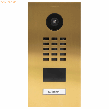 4260423870123 - D2101V IP Telefon Edelstahl V4A Gold-Optik