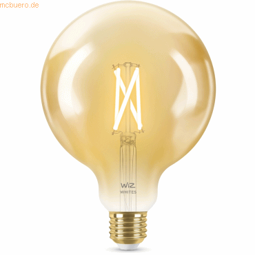 Signify WiZ Filament 50W E27 Globeform G125 Amber Einzelpack.