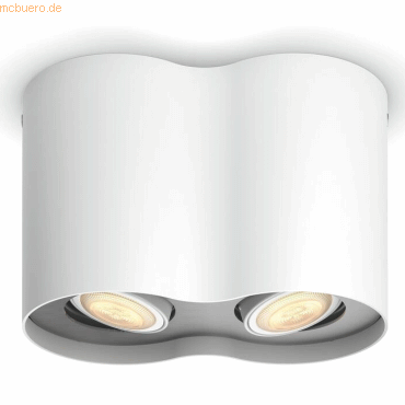 Signify Philips Hue White Amb. Pillar Spot 2 flg. weiß 2 x 350lm DS-