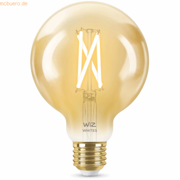 Signify WiZ Filament 50W E27 Globeform G95 Amber Einzelpack.