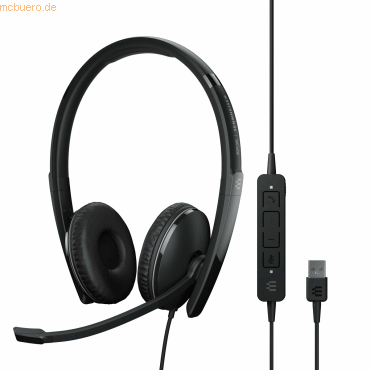 5714708000198 - EPOS EPOS - SENNHEISER Telefon On Ear Headset kabelgebunden Stereo Schwarz Noise Cancelling Lautstärkeregelung Mikrofon-Stummschaltung